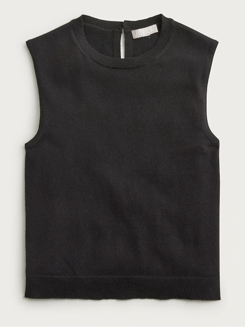 J. Crew cashmere blend cropped featherweight sweater shell